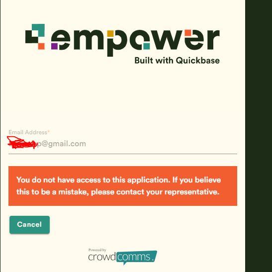 Can't log into Empower 2022 Qrew Discussions