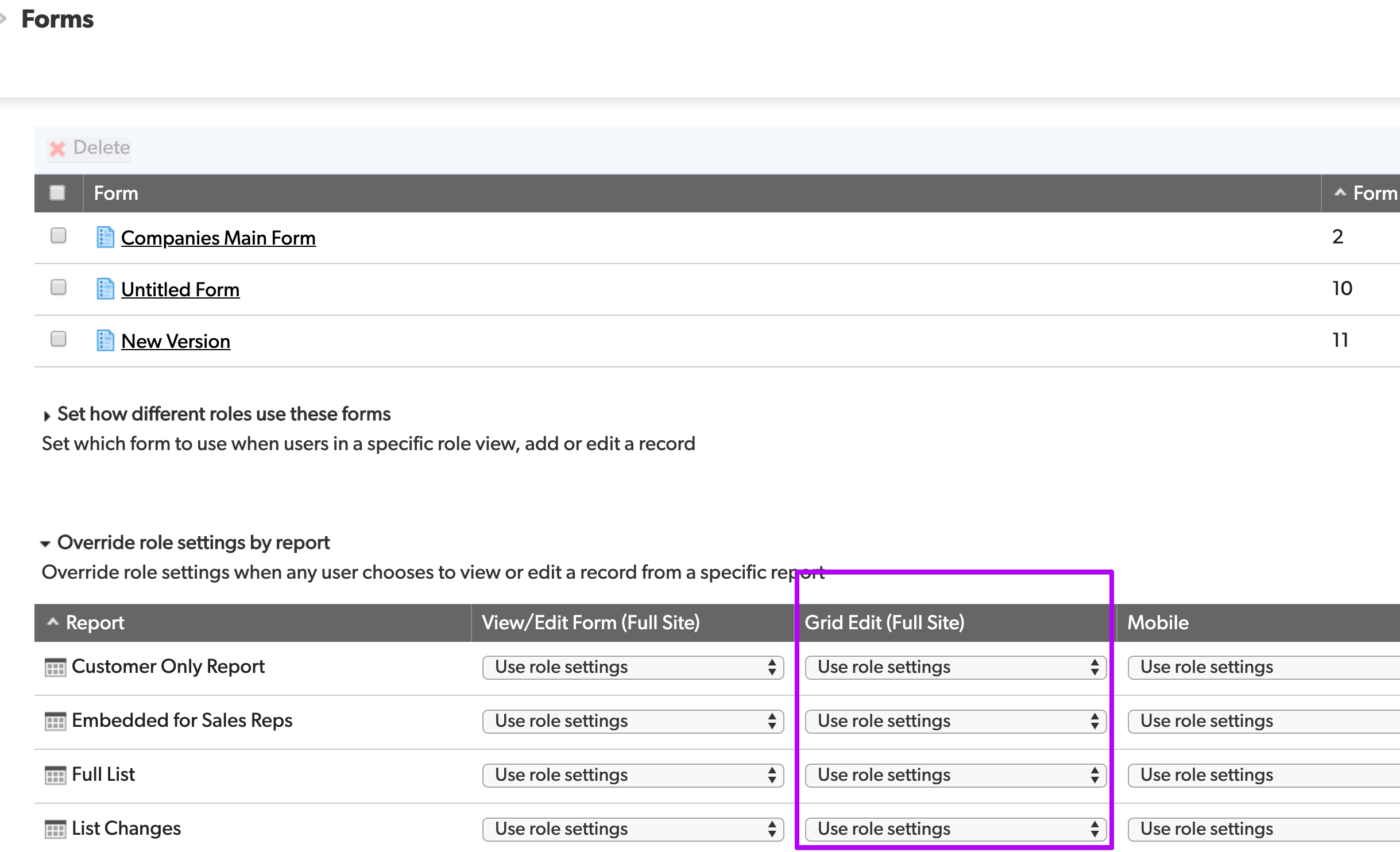 Re: Have grid edit Dropdown menus show only certain items | Qrew ...