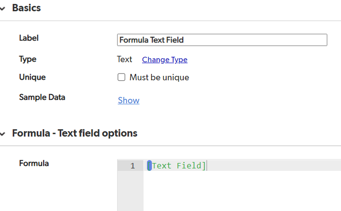 How to use a text field to populate the field names in a formula field ...